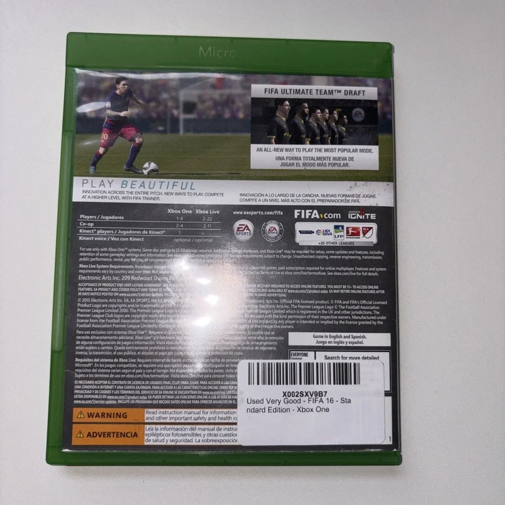 FIFA 16 (Xbox One, 2015) -